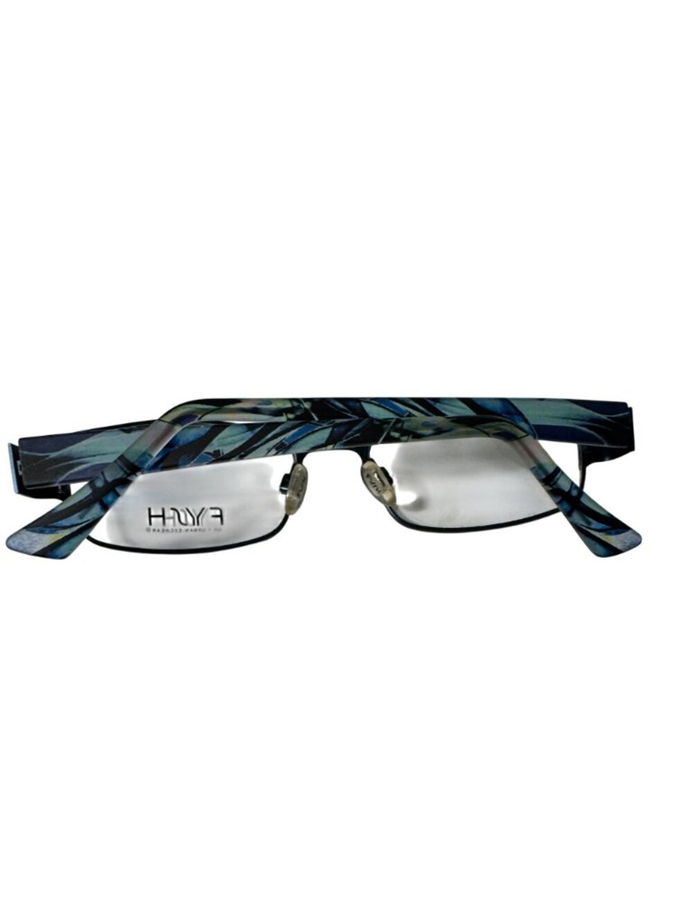 Fysh Urban Eyewear Eyeglasses 51-18-135 3480 Aqua/Blue Rectangle Frames Only UK - Picture 12 of 12